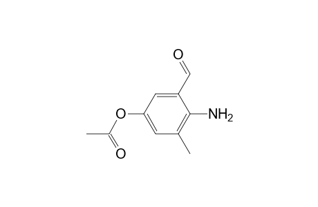 Benzaldehyde, 5-(acetyloxy)-2-amino-3-methyl-