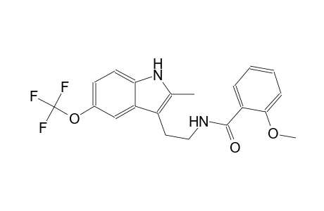 benzamide, 2-methoxy-N-[2-[2-methyl-5-(trifluoromethoxy)-1H-indol-3-yl]ethyl]-