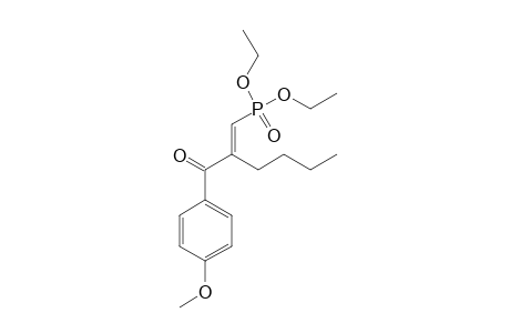 (E)-2-butyl-3-diethoxyphosphoryl-1-(4-methoxyphenyl)prop-2-en-1-one