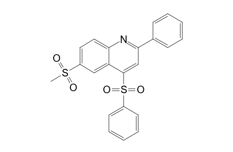 6-Methylsulfonyl-4-(phenyl)sulfonyl-2-phenylquinoline
