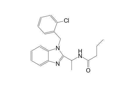 butanamide, N-[1-[1-[(2-chlorophenyl)methyl]-1H-benzimidazol-2-yl]ethyl]-