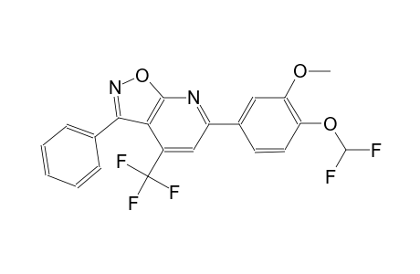 isoxazolo[5,4-b]pyridine, 6-[4-(difluoromethoxy)-3-methoxyphenyl]-3-phenyl-4-(trifluoromethyl)-