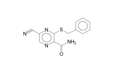 2-CARBAMOYL-3-BENZYLTHIO-5-CYANOPYRAZINE