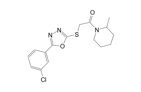 piperidine, 1-[[[5-(3-chlorophenyl)-1,3,4-oxadiazol-2-yl]thio]acetyl]-2-methyl-