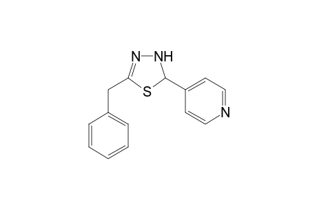 2-[1,3,4]-Thiadiazoline, 2-benzyl-5-(4-pyridyl)-
