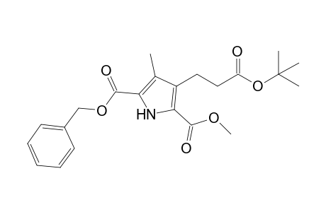 3-(2-tert-Butoxycarbonylethyl)-4-methyl-1H-pyrrole-2,5-dicarboxylic acid 2-methyl ester 5-benzyl ester