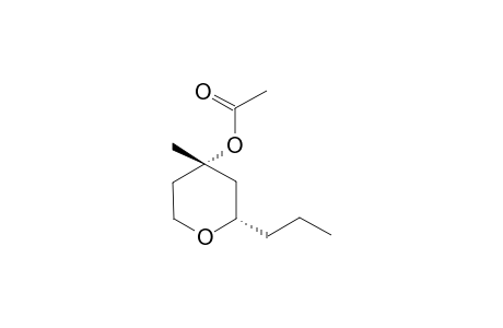 (2S,4S)-4-Methyl-4-(acetoxy)-2-propyl-tetrahydro-2H-pyran