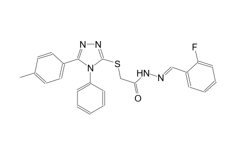 acetic acid, [[5-(4-methylphenyl)-4-phenyl-4H-1,2,4-triazol-3-yl]thio]-, 2-[(E)-(2-fluorophenyl)methylidene]hydrazide