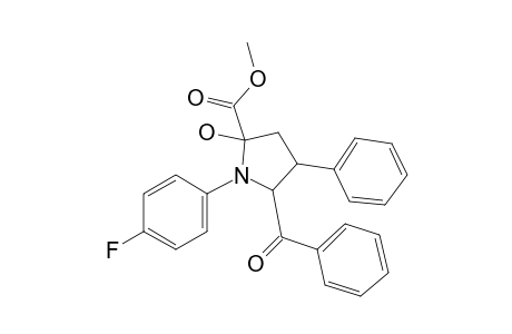 Methyl 5-benzoyl-1-(4-fluorophenyl)-2-hydroxy-4-phenylpyrrolidine-2-carboxylate