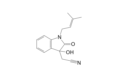 [3-Hydroxy-1-(3-methyl-2-buten-1-yl)-2-oxo-2,3-dihydroindol-3-yl]acetonitrile