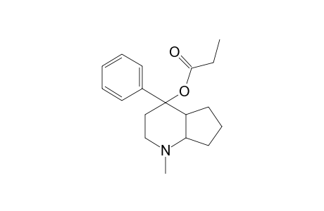 Propionic acid 1-methyl-4-phenyl-octahydro-[1]pyrindin-4-yl ester