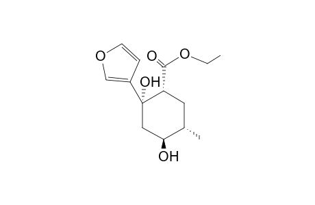 (1RS,2SR,4SR,5SR)-Ethyl 2-(3'-furyl)-2,4-dihydroxy-5-methylcyclohexanecarboxylate