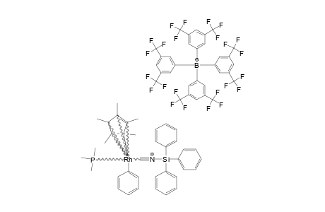 [5-ETA-C10H15(PME3)RH(PH)(CNSIPH3)]-[B(3,5-C6H3(CF3)2)4]