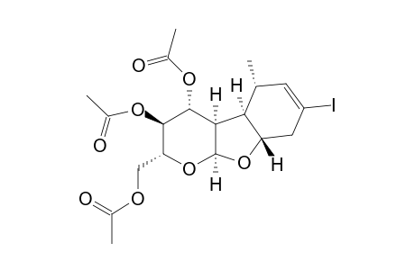 [(2R,3S,4R,4aR,4bR,5S,8aS,9aS)-3,4-diacetoxy-7-iodo-5-methyl-3,4,4a,4b,5,8,8a,9a-octahydro-2H-pyrano[2,3-b]benzofuran-2-yl]methyl acetate