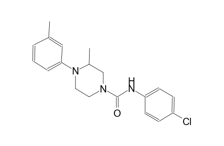 1-piperazinecarboxamide, N-(4-chlorophenyl)-3-methyl-4-(3-methylphenyl)-