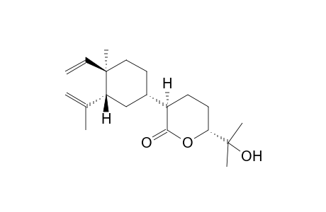 (3R,6R)-3-[(1S,3R,4R)-4-ethenyl-4-methyl-3-(1-methylethenyl)cyclohexyl]-6-(2-hydroxypropan-2-yl)-2-oxanone