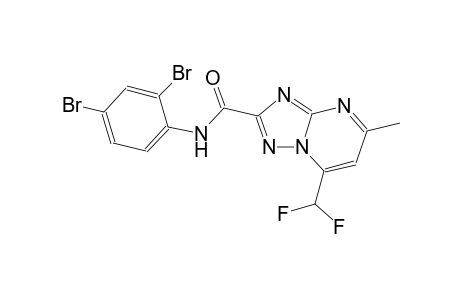 N-(2,4-dibromophenyl)-7-(difluoromethyl)-5-methyl[1,2,4]triazolo[1,5-a]pyrimidine-2-carboxamide