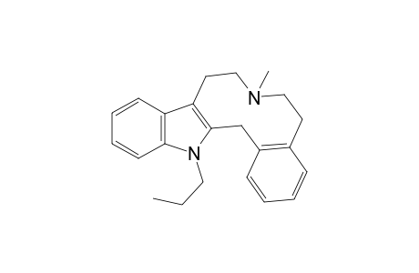 7-Methyl-14-propyl -6,7,8,9,14,15-hexahydro-5Hindolo[3,2-f][3]benzazecine