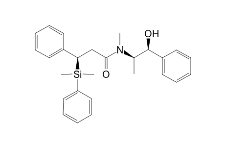 (3R)-and (3R)-3-Dimethyl(phenyl)silyl-N-[(1'R,2'S)-1'-hydroxy-1'-phenylprop-2'-yl]-N-methyl-3-phenylpropanamide