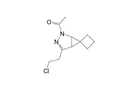 2-Acetyl-4-(2-chloroethyl)spiro[2,3-diazabicyclo[3.1.0]hex-3-ene-6,1'-cyclobutane]