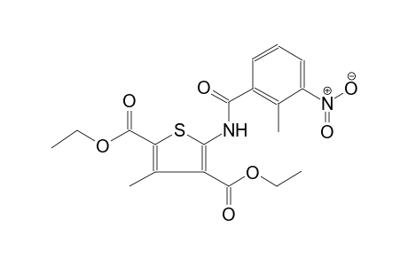 2,4-thiophenedicarboxylic acid, 3-methyl-5-[(2-methyl-3-nitrobenzoyl)amino]-, diethyl ester