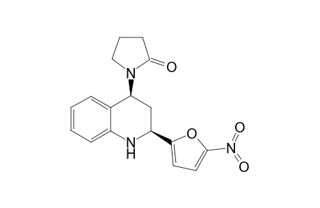 (2S*,4S*)-1,2,3,4-Tetrahydro-2-(5'-nitro-2'-furyl)-4-(2-oxopyrrodinyl)quinoline