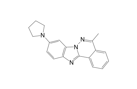 5-Methyl-9-(1-pyrrolidinyl)benzimidazolo[2,1-a]phthalazine