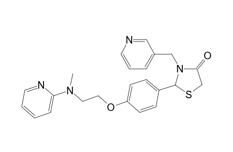 2-(4-(2-(Methyl(pyridin-2-yl)amino)ethoxy)phenyl)-3-(pyridin-3-ylmethyl)thiazolidin-4-one