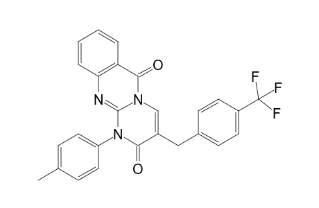 3-(4-(Trifluoromethyl)benzyl)-1-(p-tolyl)-1H-pyrimido[2,1-b] quinazoline-2,6-dione