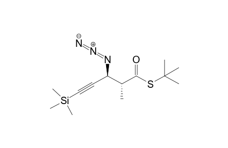 (2R,3S)-3-azido-2-methyl-5-trimethylsilyl-4-pentynethioic acid S-tert-butyl ester