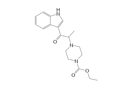 ethyl 4-[2-(1H-indol-3-yl)-1-methyl-2-oxoethyl]-1-piperazinecarboxylate