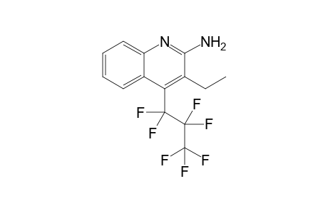 2-Amino-3-ethyl-4-(heptafluoropropyl)quinoline