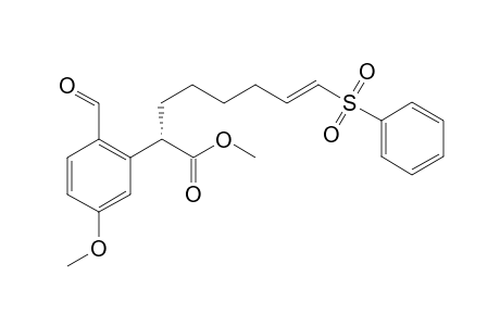 Methyl 2-[.alpha.-(6-Phenylsulfonylhex-5-en-1-yl)]-5-methoxy-2-formylbenzeneacetate