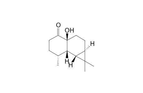 (+)-[1aR,(1a.alpha.,3a,beta.,7.alpha.,7a.beta.,7b.alpha.)]-Decahydro-3a-hydroxy-1,1,7-trimethyl-1H-cyclopropa[a]naphthalen-4-one