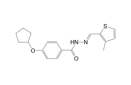 4-(cyclopentyloxy)-N'-[(E)-(3-methyl-2-thienyl)methylidene]benzohydrazide