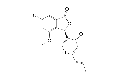 6-DEMETHYL-VERMISTATIN;(E)-4-METHOXY-6-HYDROXY-3-[4-OXO-6-(1-PROPENYL)-4H-PYRAN-3-YL]-ISOBENZOFURAN