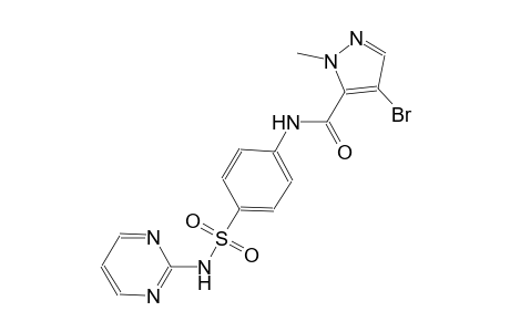 4-bromo-1-methyl-N-{4-[(2-pyrimidinylamino)sulfonyl]phenyl}-1H-pyrazole-5-carboxamide