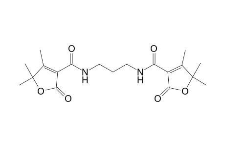 N,N'-Propan-1',3'-bis-(2,5-dihydro-4,5,5-trimethyl-2-oxofuran-3-carboxamide)