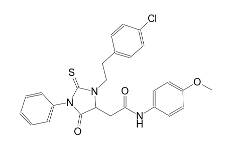 2-{3-[2-(4-chlorophenyl)ethyl]-5-oxo-1-phenyl-2-thioxo-4-imidazolidinyl}-N-(4-methoxyphenyl)acetamide