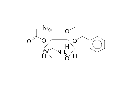 BENZYL 4-O-ACETYL-2-O-METHYL-3-DEOXY-3-C-CARBAMOYL-3-C-CYANO-ALPHA-D-XYLOPYRANOSIDE