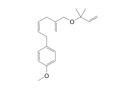 1-((2Z)-5-{[(1,1-Dimethylprop-2-en-1-yl)oxy]methyl}hexa-2,5-dien-1-yl)-4-methoxybenzene