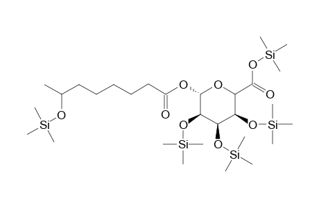 7-OH-octanoyl glucuronide TMS derivative