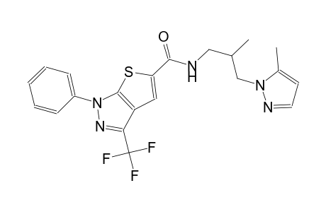 1H-thieno[2,3-c]pyrazole-5-carboxamide, N-[2-methyl-3-(5-methyl-1H-pyrazol-1-yl)propyl]-1-phenyl-3-(trifluoromethyl)-