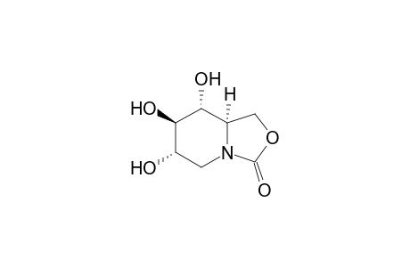 3H-Oxazolo[3,4-a]pyridin-3-one, hexahydro-6,7,8-trihydroxy-, [6S-(6.alpha.,7.beta.,8.alpha.,8a.alpha.)]-
