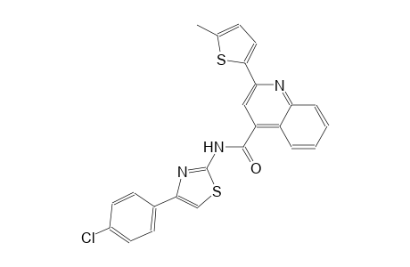 N-[4-(4-chlorophenyl)-1,3-thiazol-2-yl]-2-(5-methyl-2-thienyl)-4-quinolinecarboxamide