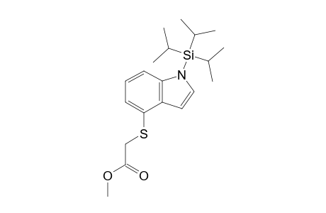 4-Methoxycarbonylmethylthio-1-triisopropylsilylindole