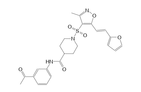 4-piperidinecarboxamide, N-(3-acetylphenyl)-1-[[5-[(E)-2-(2-furanyl)ethenyl]-3-methyl-4-isoxazolyl]sulfonyl]-