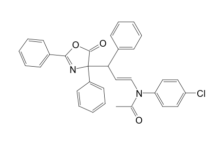 Acetamide, N-(4-chlorophenyl)-N-[3-(4,5-dihydro-5-oxo-2,4-diphenyl-4-oxazolyl)-3-phenyl-1-propenyl]-