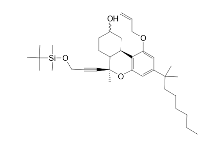 (3R,9R)-3-Methyl-3-(3-tert-butyldimethylsiloxy-propyne)-11-(prop-2-en-1-yloxy)-13-(1,1-dimethylheptyl)-2-oxatricyclo[8.4.0.0(4,9)]tetradeca-1(10),11,13-trien-7-ol