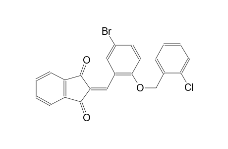2-{5-bromo-2-[(2-chlorobenzyl)oxy]benzylidene}-1H-indene-1,3(2H)-dione